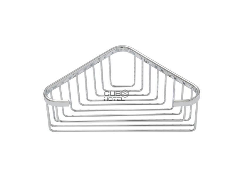Jabonera Triangular Latón Cromado